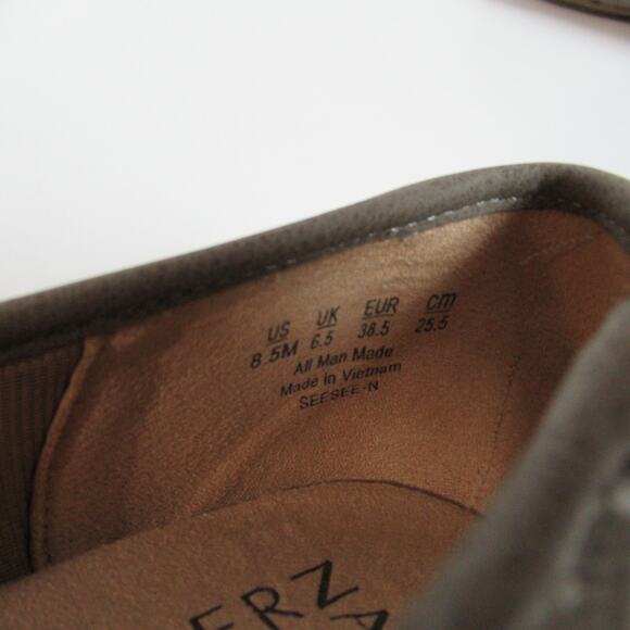 Naturalizer Flats Womens Size 8.5 M Tan Suede Seesee-N Loafers Shoes Casual NEW - Picture 10 of 12